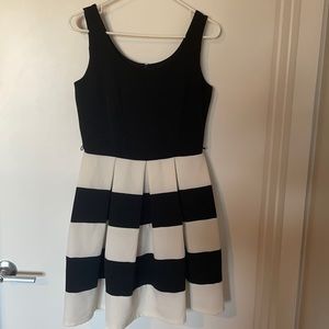Black and white formal dress